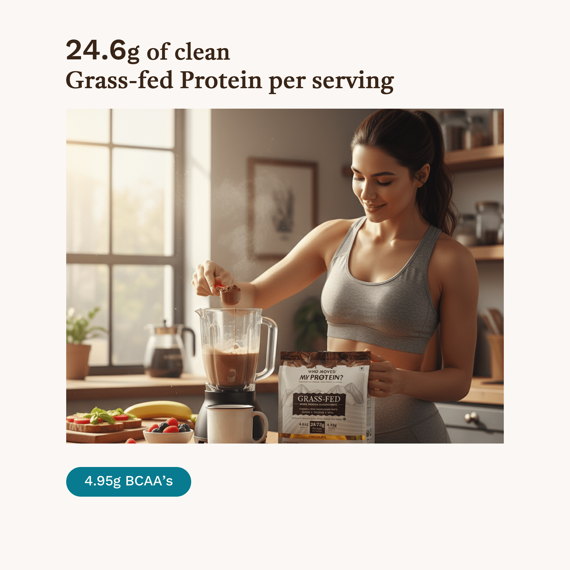 Grass Fed Whey Protein Concentrate - Chocolate - Who Moved My Protein