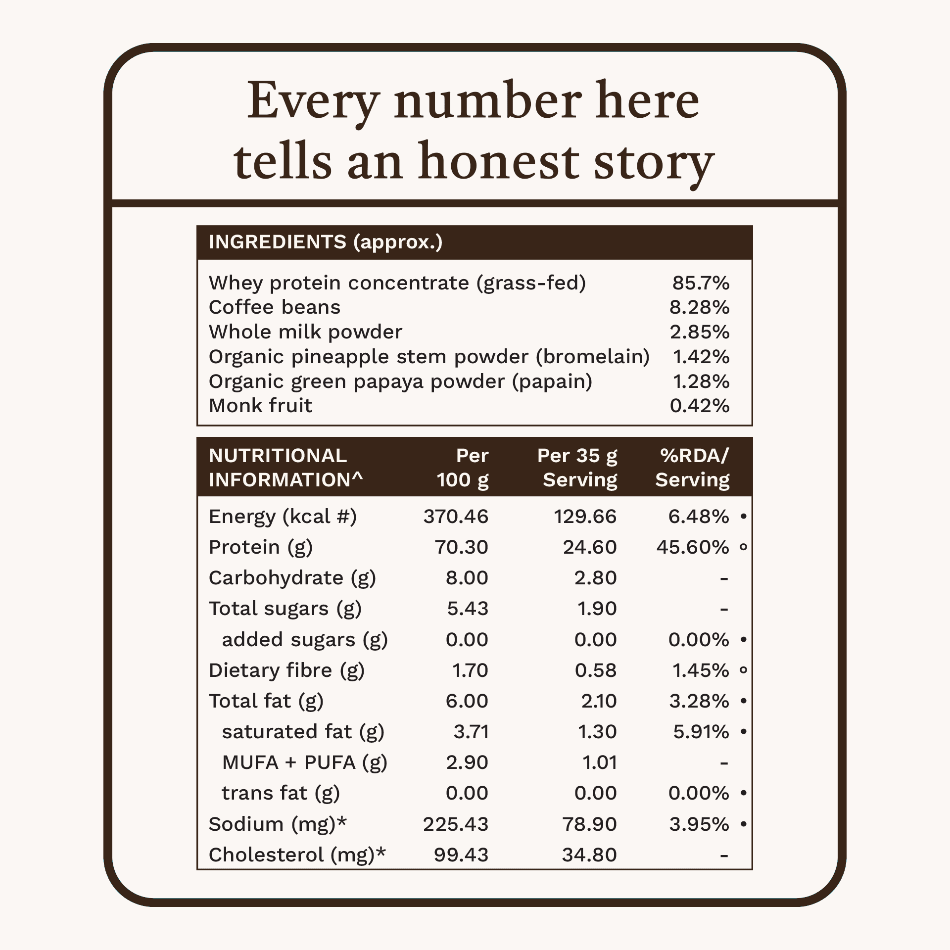 Grass Fed Whey Protein Concentrate - Coffee - Who Moved My Protein