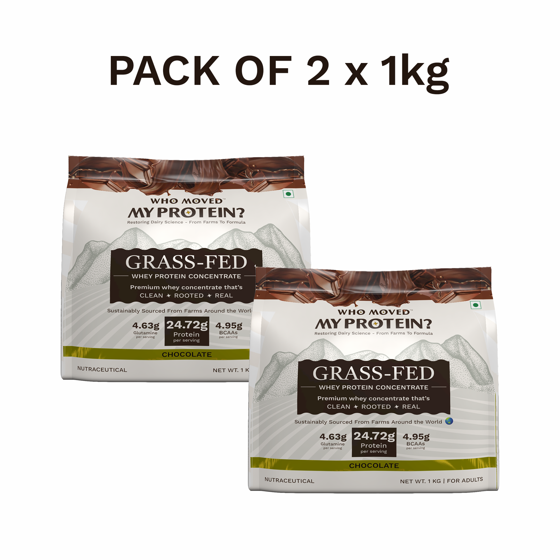 Grass Fed Whey Protein Concentrate - Chocolate