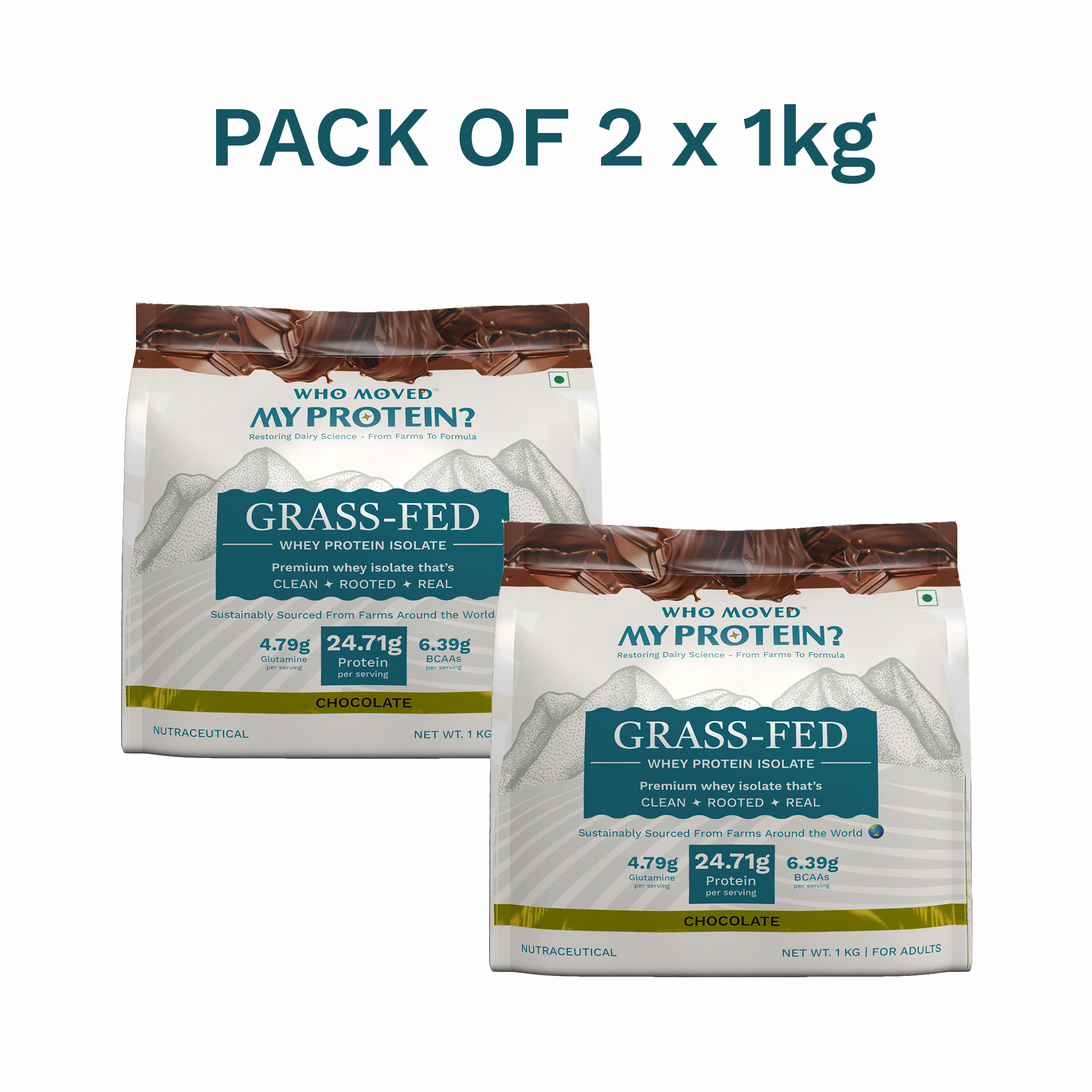 Grass Fed Whey Protein Isolate - Chocolate