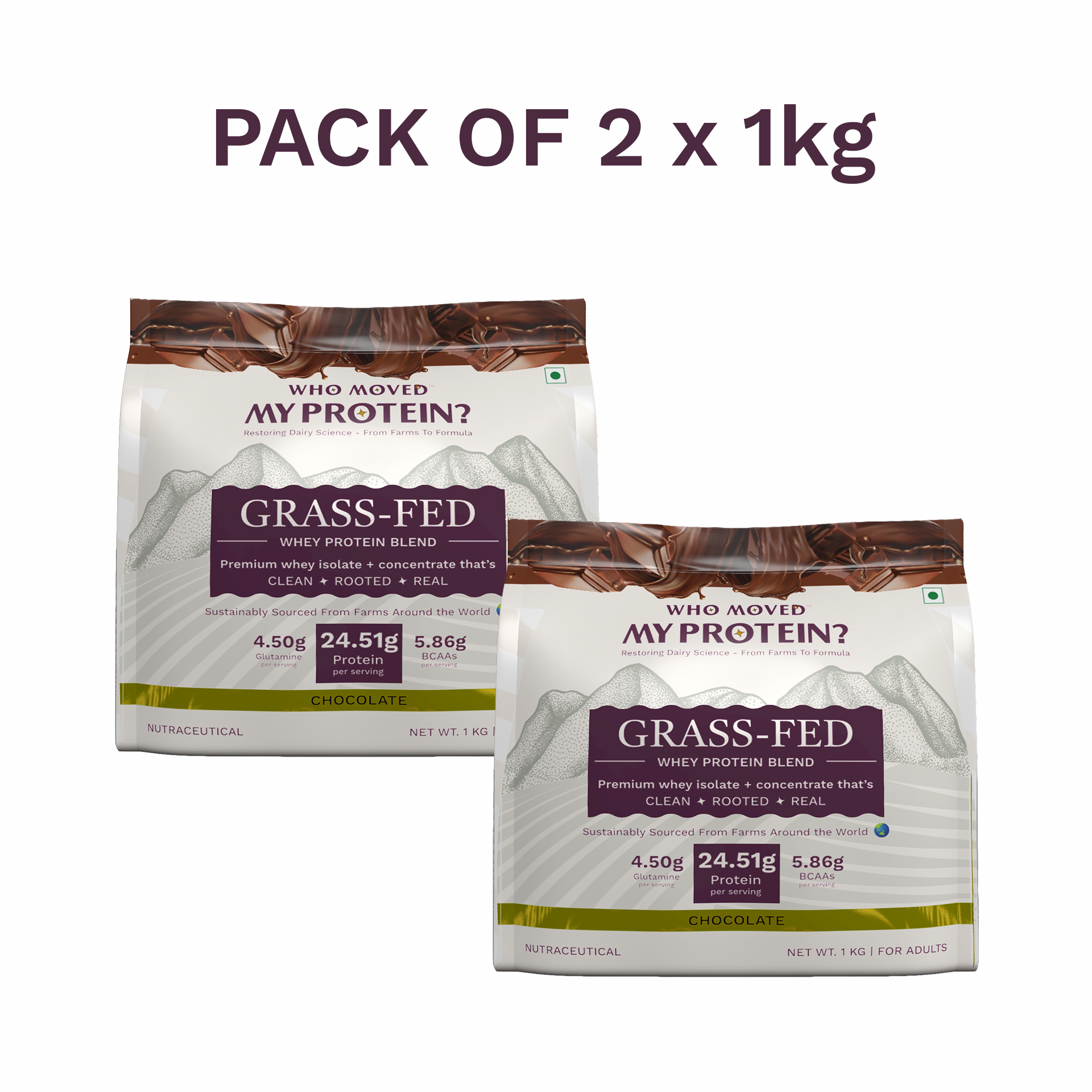 Grass Fed Whey Protein Blend - Chocolate