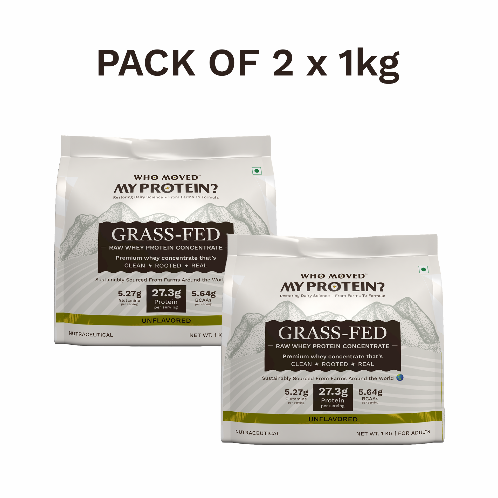 Grass Fed Whey Protein Concentrate Raw - Unflavored