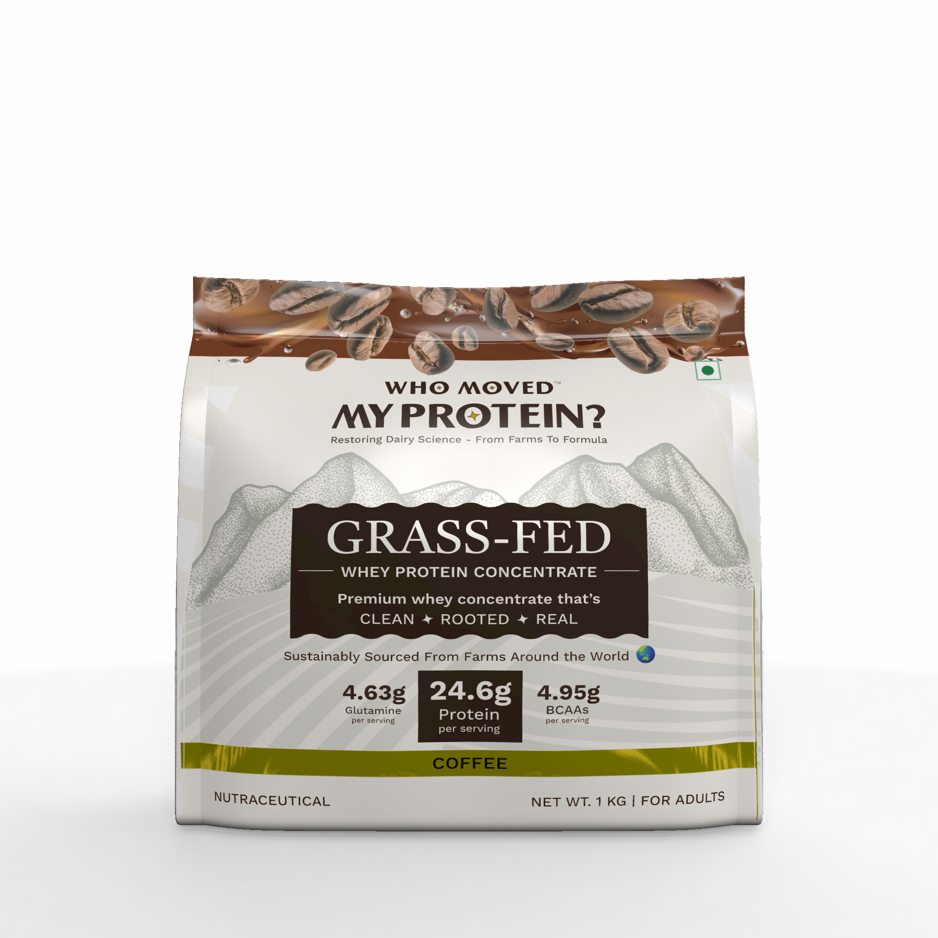 Grass Fed Whey Protein Concentrate - Coffee
