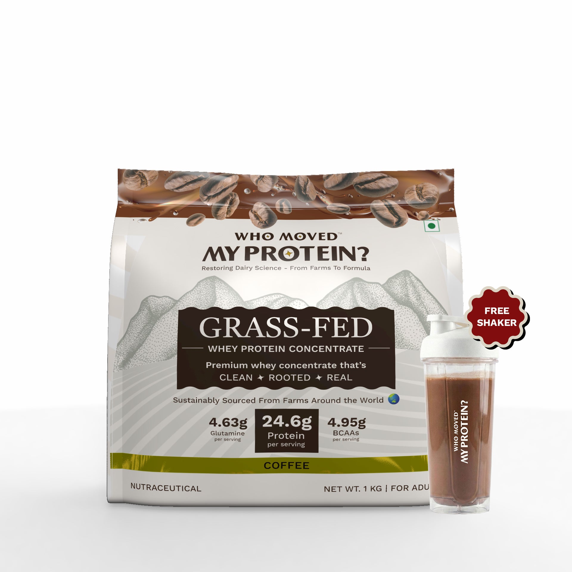 Grass Fed Whey Protein Concentrate - Coffee