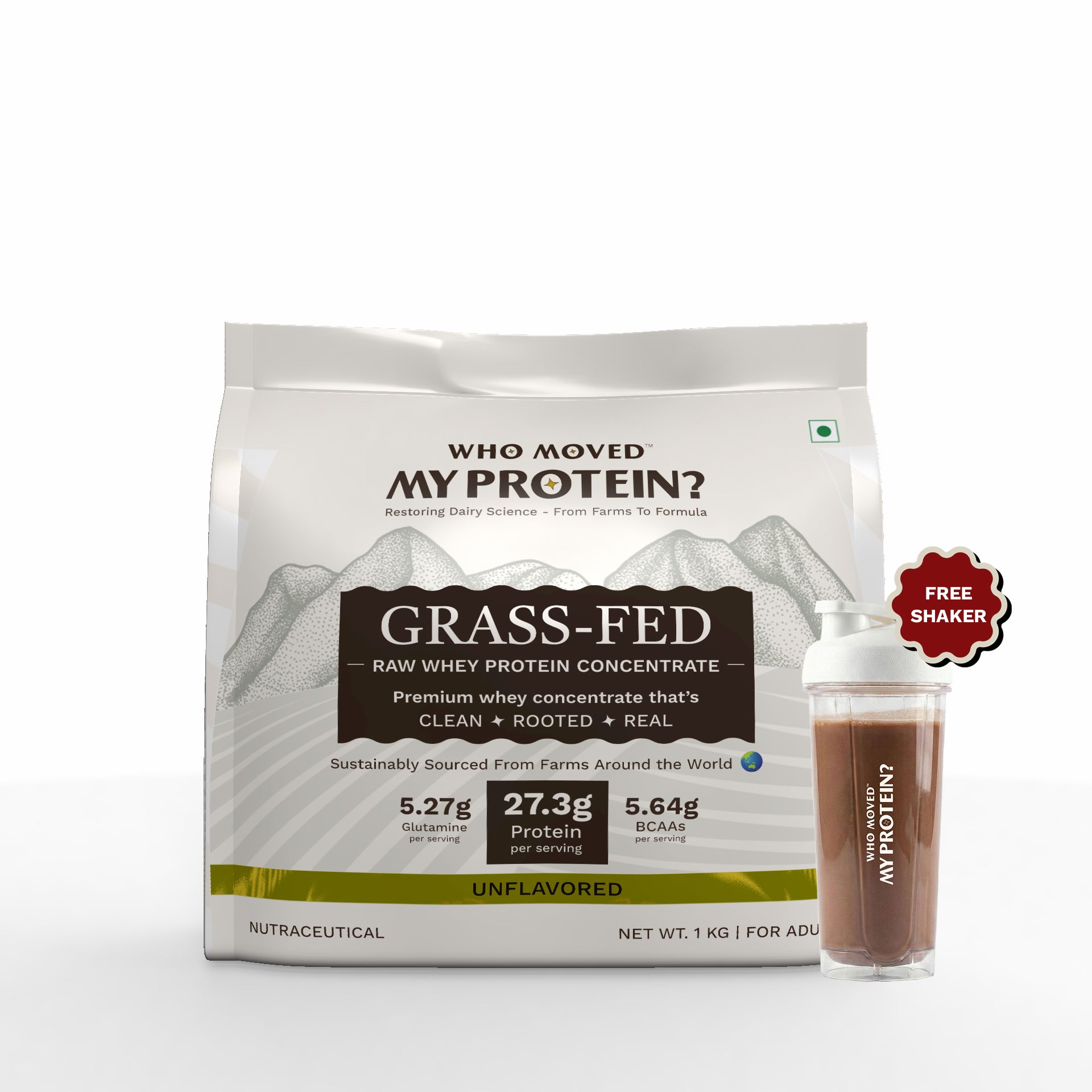 Grass Fed Whey Protein Concentrate Raw - Unflavored