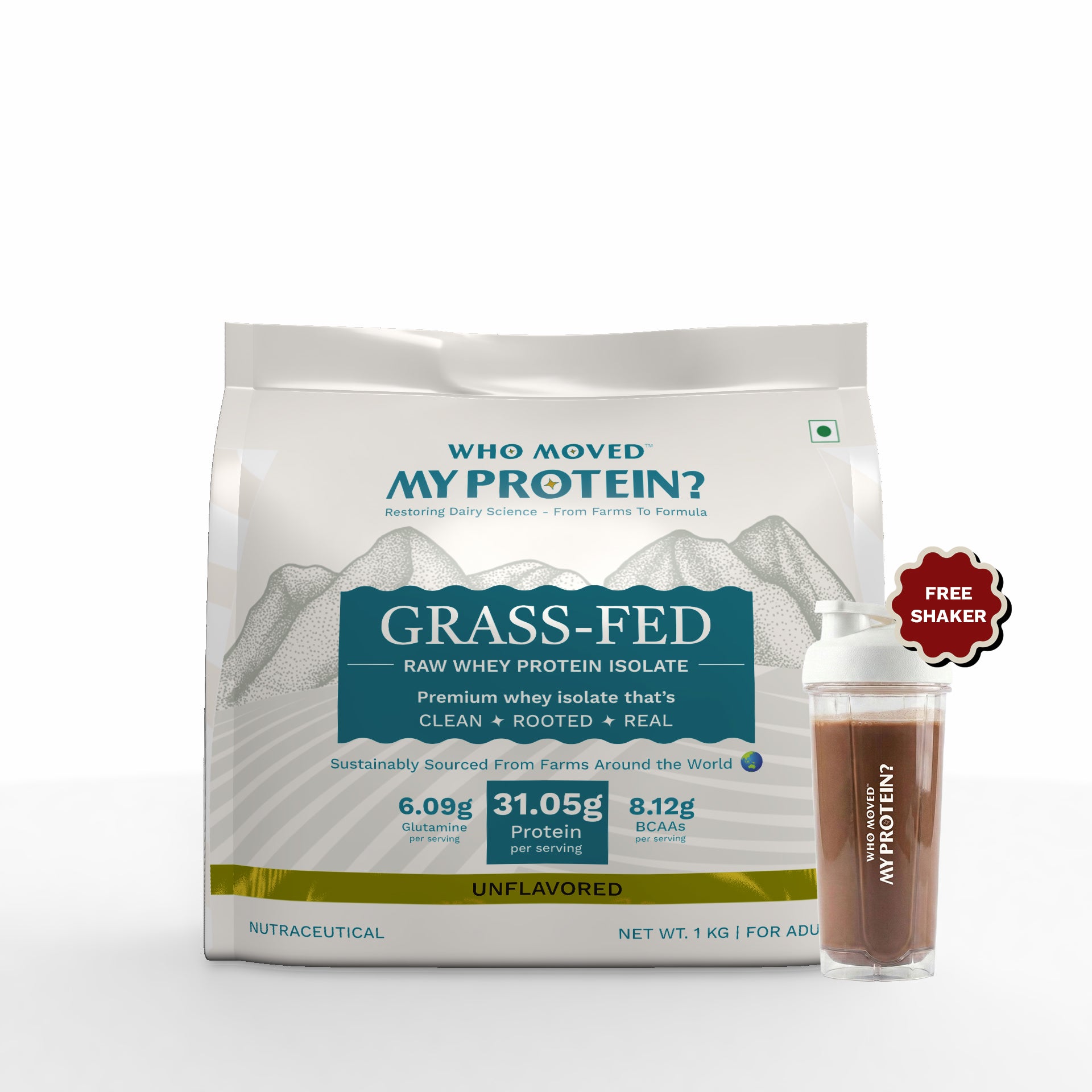 Grass Fed Whey Protein Isolate Raw - Unflavored