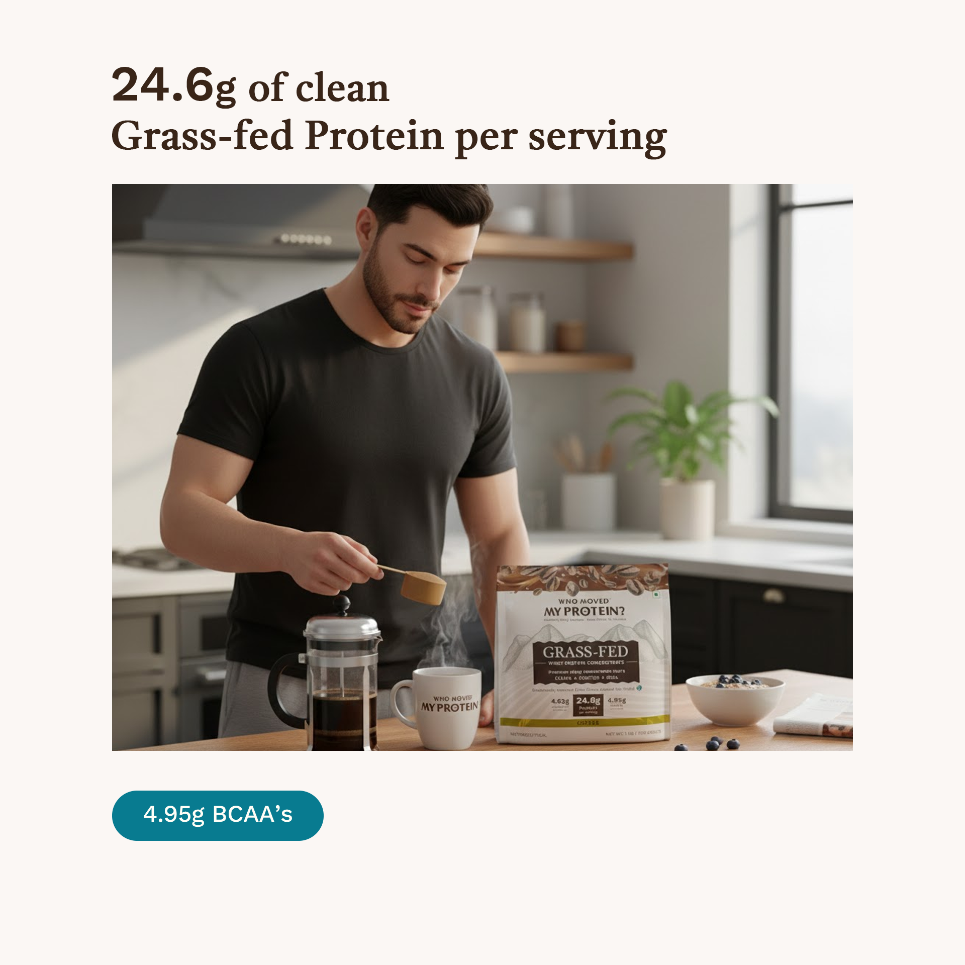 Grass Fed Whey Protein Concentrate - Coffee