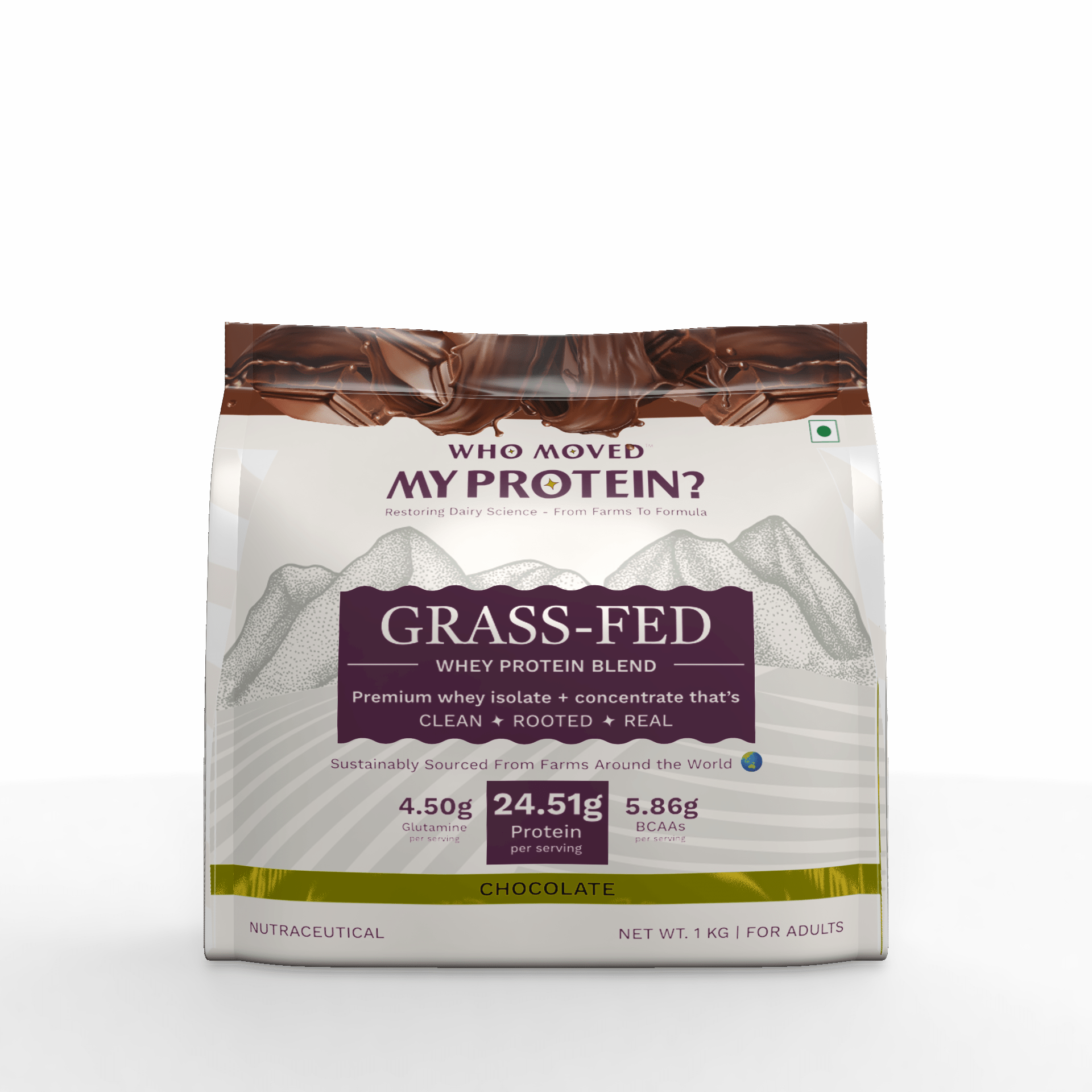 Grass Fed Whey Protein Blend - Chocolate - Who Moved My Protein