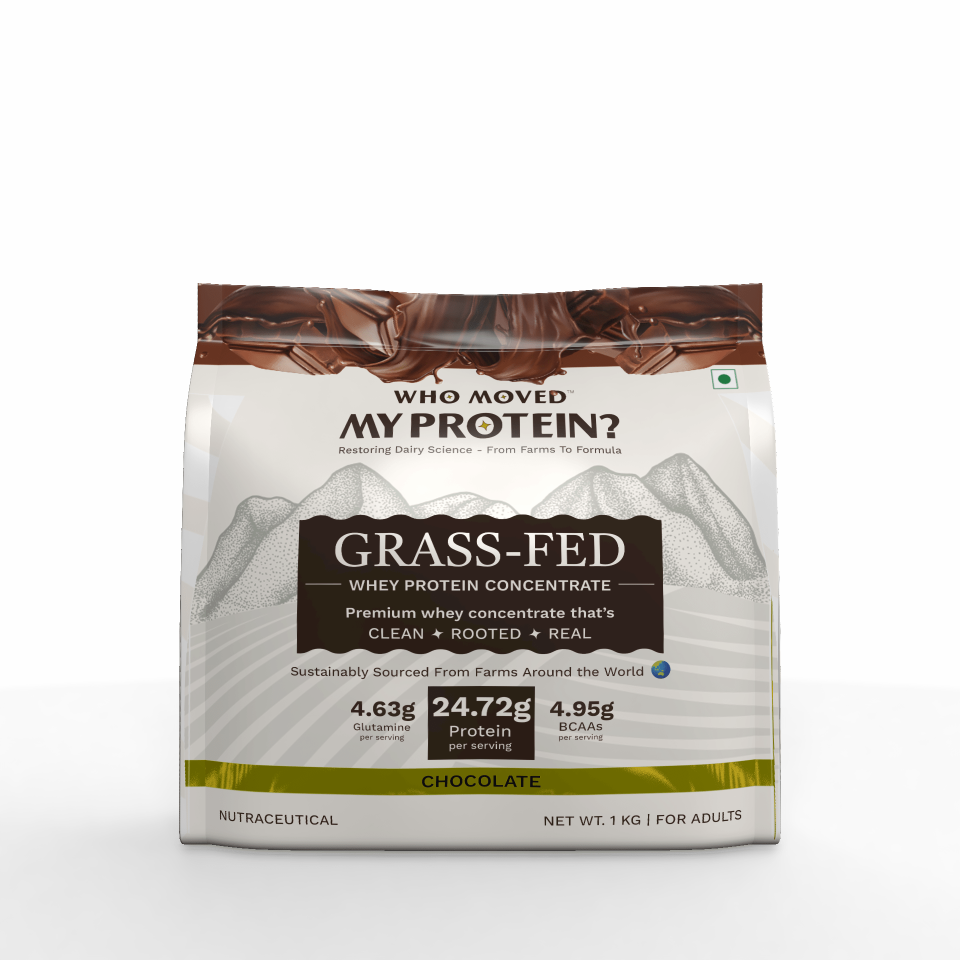 Grass Fed Whey Protein Concentrate - Chocolate - Who Moved My Protein