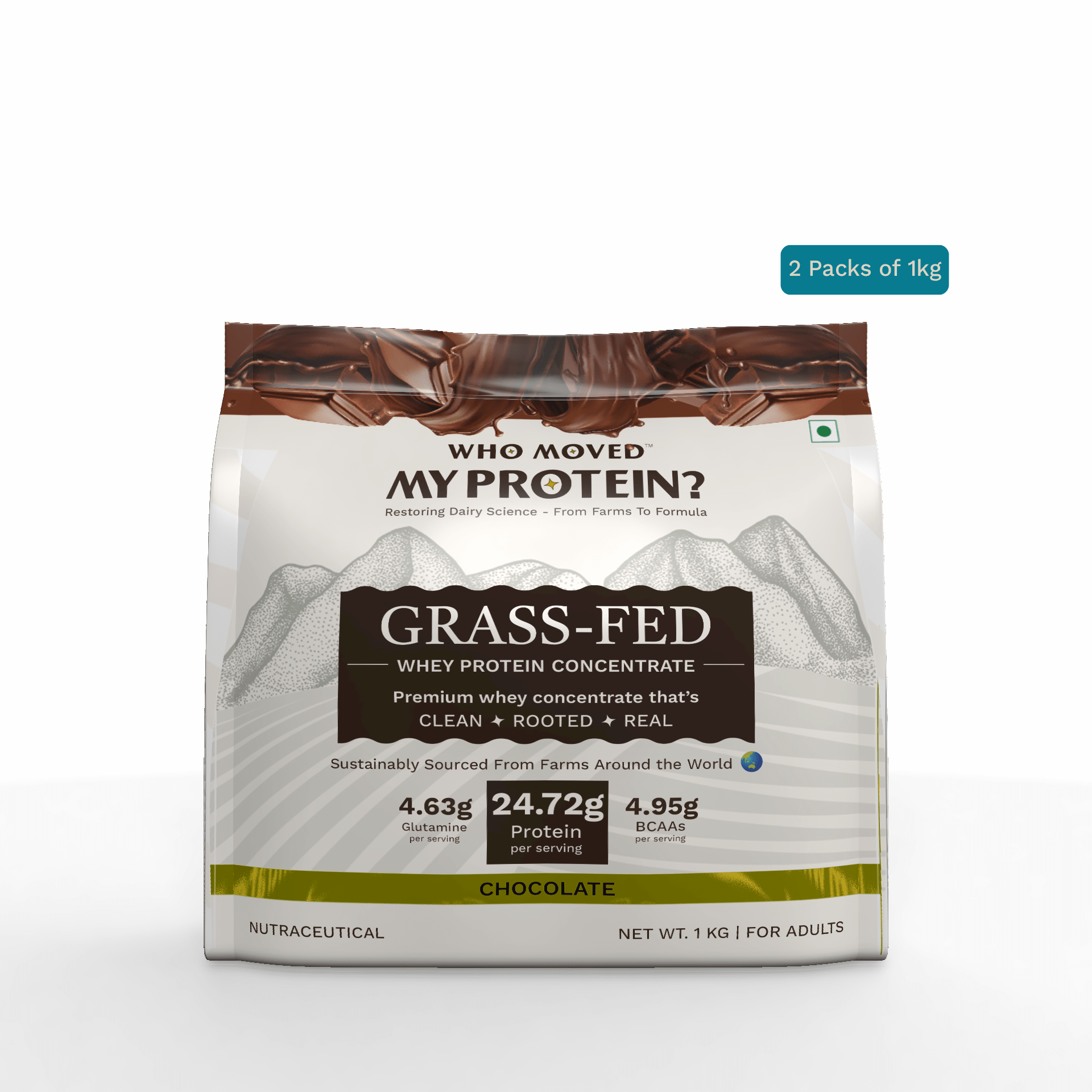 Grass Fed Whey Protein Concentrate - Chocolate - Who Moved My Protein