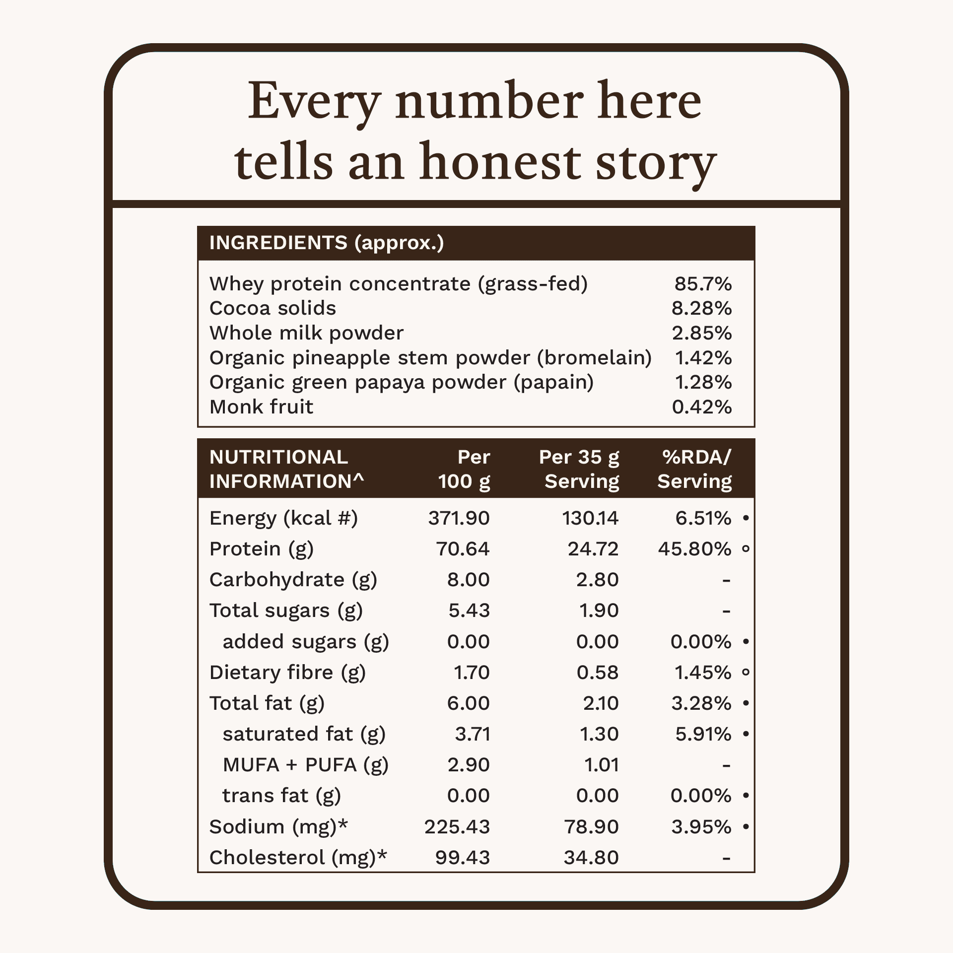 Grass Fed Whey Protein Concentrate - Chocolate - Who Moved My Protein