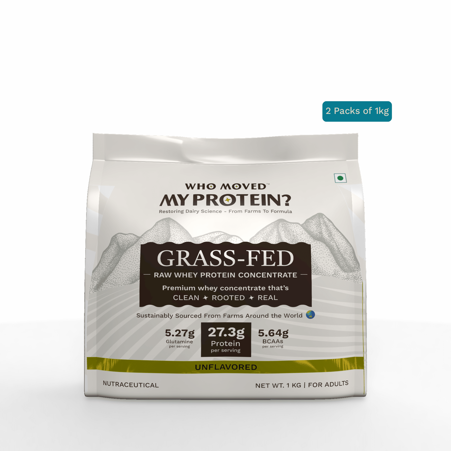 Grass Fed Whey Protein Concentrate Raw - Unflavored - Who Moved My Protein