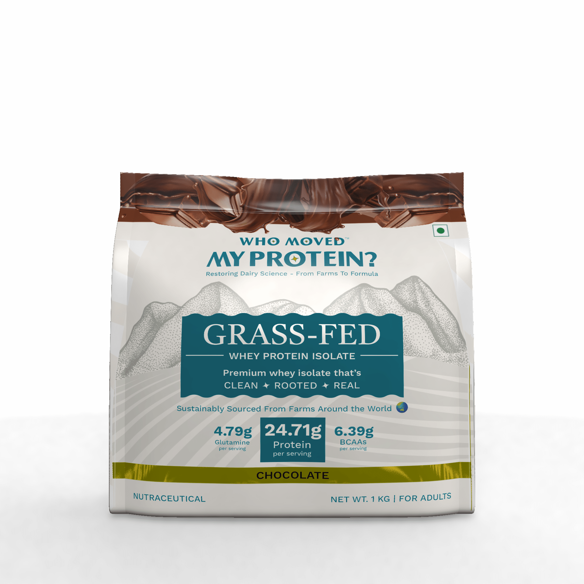 Grass Fed Whey Protein Isolate - Chocolate - Who Moved My Protein